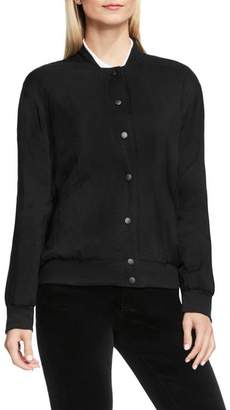 Vince Camuto Crinkle-texture Bomber Jacket