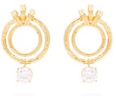 Thumbnail for your product : ATTICO Banded Nonna Earrings - Gold