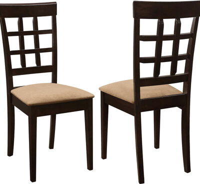 Hokku Designs Cappuccino Beige Dining Chair Of 2 - Enhancing Enjoyment 2Pcs Side Chairs Ambiance