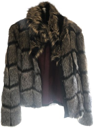 Patrizia Pepe Grey Faux fur Coat for Women