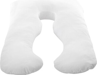 Cheer Collection Hypoallergenic U-Shape Body Pillow with Zippered Cover