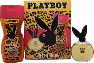 Playboy Play It Wild For Her Gift Set 60mL + 250mL Shower Gel For Women