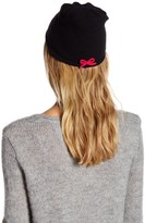 Thumbnail for your product : Portolano Bow Front Cashmere Blend Cap Beanie