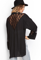 Thumbnail for your product : Forever 21 Lace Paneled Kimono