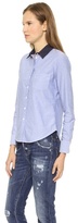 Thumbnail for your product : Band Of Outsiders Oxford Easy Shirt with Contrast Collar