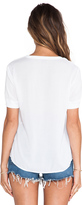 Thumbnail for your product : James Perse V Neck Chiffon Tee