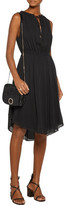 Thumbnail for your product : Derek Lam 10 Crosby Gathered Cotton-Blend Dress