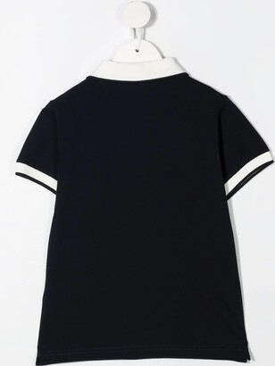 Il Gufo Two-tone Cotton Polo Shirt