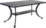 Thumbnail for your product : 42 Inch Large Outdoor Patio Metal Coffee Table Bronze Saltoro Sherpi - 21.06x42.13x18.11