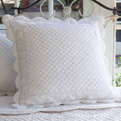 Taylor Linens Laura White Cotton Sham