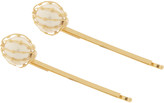 Thumbnail for your product : Rosantica Set of two gold-dipped pearl hair pins