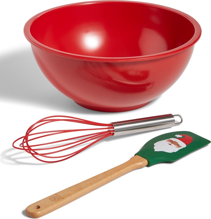 Martha Stewart Collection Holiday Mixing Bowl & Utensil Set, Created
