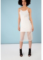 Thumbnail for your product : Glamorous Petite White Mesh Bodycon Cami Dress