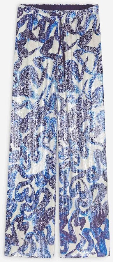 Dries Van Noten Swirl Sequin Pants