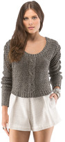 Thumbnail for your product : Cynthia Vincent Cropped Pullover Sweater