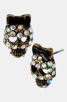 Thumbnail for your product : Betsey Johnson Skull Stud Earrings