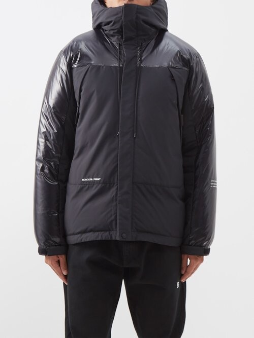 7 Moncler FRGMT + Converse Puckett Hooded Quilted Down Coat - Black ...