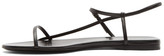 Thumbnail for your product : The Row Black Bare Flat Sandals