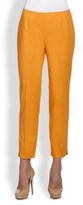 Thumbnail for your product : Lafayette 148 New York Cropped Bleecker Side-Zip Slim Pants
