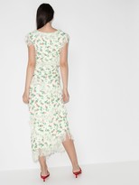 Thumbnail for your product : yuhan wang Evelyn rose-print midi dress
