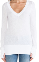 Thumbnail for your product : LAmade Slub Jersey Long Sleeve V Top
