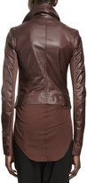 Thumbnail for your product : Rick Owens Classic Lamb Leather Biker Jacket