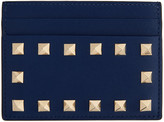 Thumbnail for your product : Valentino Blue Garavani Rockstud Card Holder