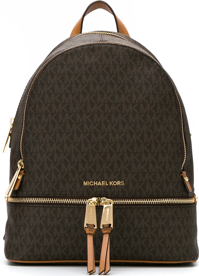 mk brown backpack