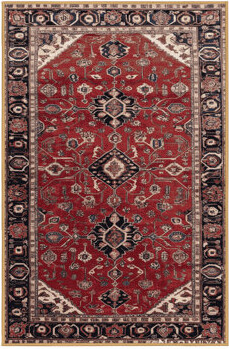 Bloomsbury Market Machine Washable Persian Brown Area Rug