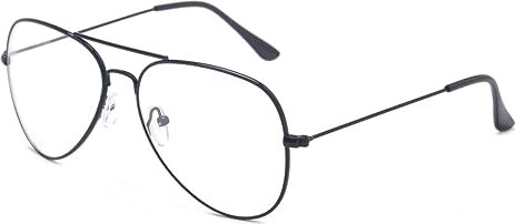 Outray Classic Aviator Metal Frame Clear Lens Glasses 2167c1 Black