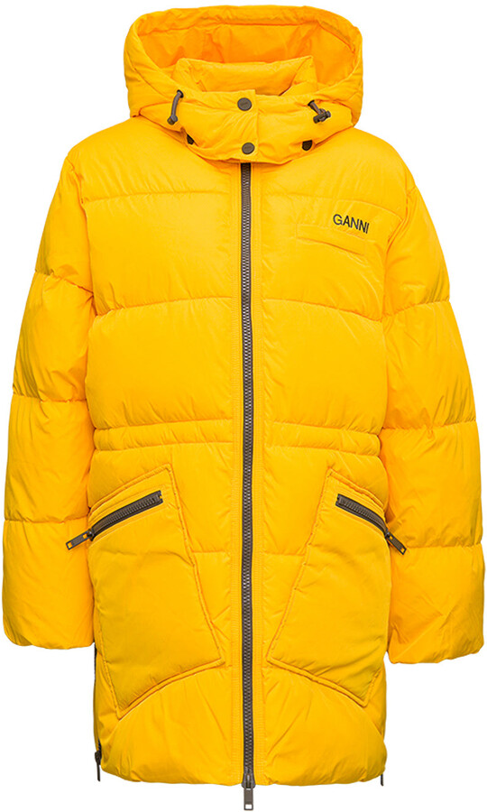 yellow down puffer jacket