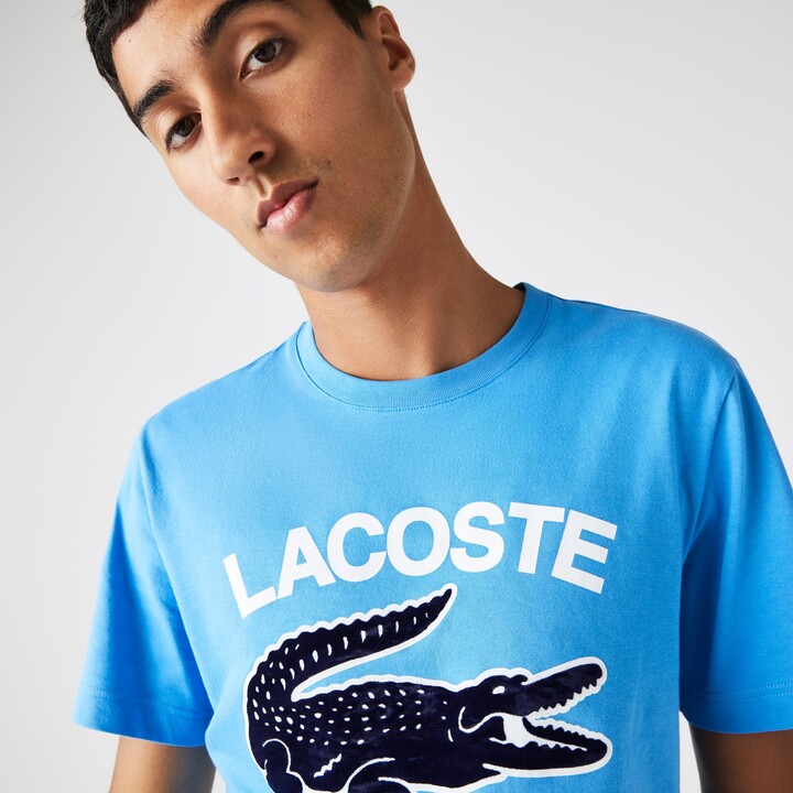 tæppe Kunstig Adgang Lacoste Men's Regular Fit XL Crocodile Print T-Shirt - ShopStyle
