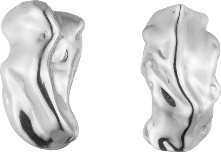 Sterling King Molten Stud Earrings