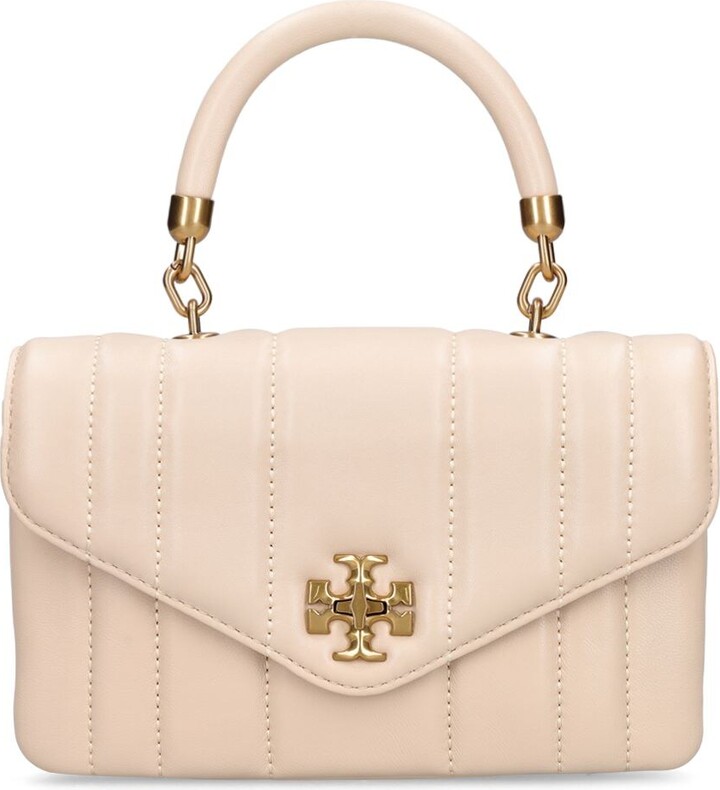 Tory Burch Mini Kira leather top handle bag ShopStyle