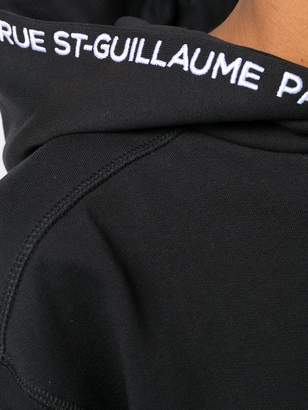 Karl Lagerfeld Paris embroidered logo hoodie