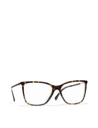 Chanel Rectangle eyeglasses - ShopStyle