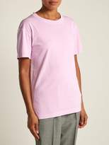 Thumbnail for your product : Helmut Lang Distressed Cotton Jersey T Shirt - Womens - Pink