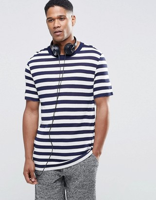 ASOS T-Shirt In Knitted Stripe
