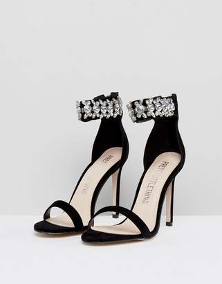 PrettyLittleThing Jewelled Heeled Sandals