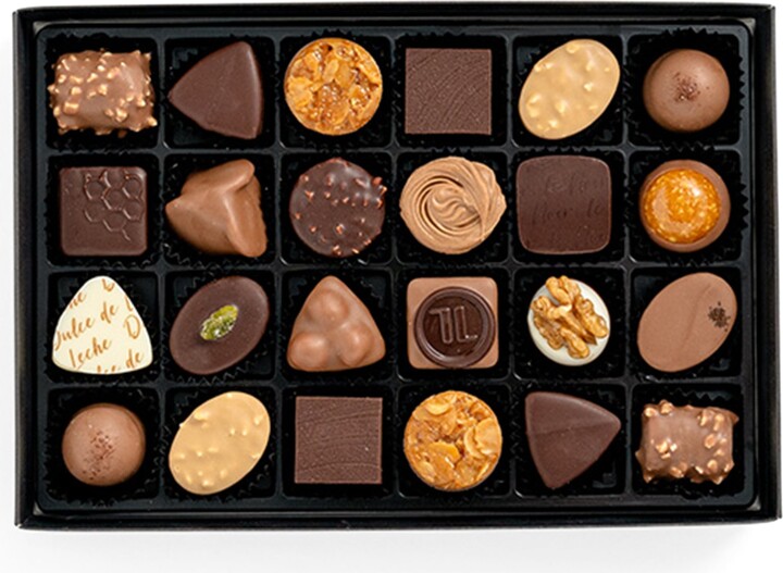 Läderach Chocolatier Suisse 24-Piece Alcohol-Free Praline Selection ...