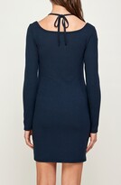 Thumbnail for your product : Dual Nature Ribbed Cold Shoulder Halter Bodycon Dress