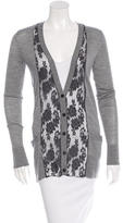 Thumbnail for your product : Vera Wang Wool Lace-Trimmed Cardigan