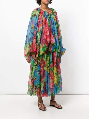 Dolce & Gabbana floral print maxi dress
