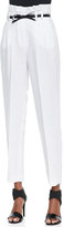 Thumbnail for your product : Milly Paper Bag Pleated Trousers