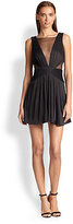 Thumbnail for your product : BCBGMAXAZRIA Illusion-Inset Dress