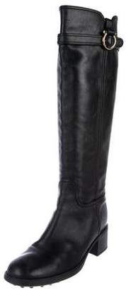 Ferragamo Leather Knee-High Boots