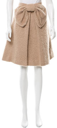 Kate Spade Bow-Accented Textured Skirt