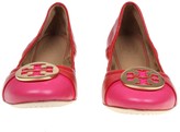 Thumbnail for your product : Tory Burch Minnie Cap-toe Ballerina Flat Leather Ballet Color Red / Fuchsia