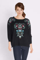 DESIGUAL Pull manches 3/4 brodé 