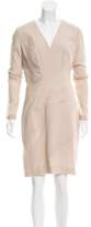 Thumbnail for your product : J. Mendel Long Sleeve Knee-Length Dress